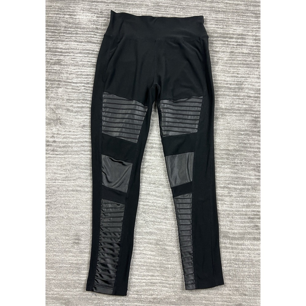 Vigoss Performance Leggings Womens Medium Black Polyester Blend